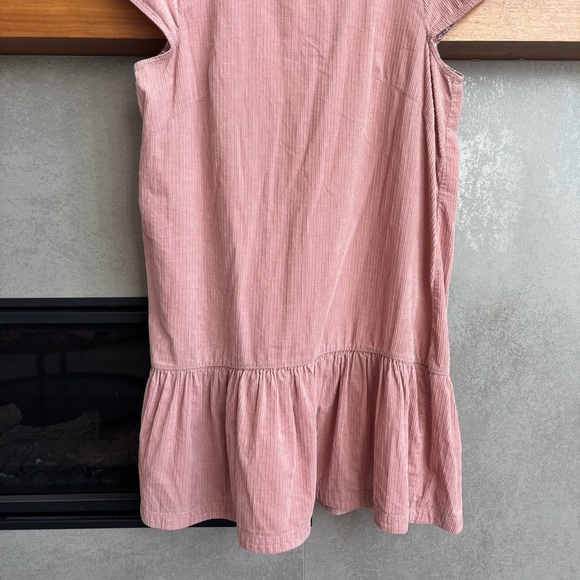 Maeve By Anthropologie pink flounced corduroy dress, Size 14 - Picture 5 of 13